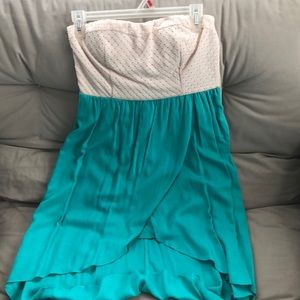 Strapless summer dress